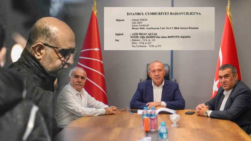 Gürsel Tekin ve Çağrı Hayetinden, Aziz İhsan Aktaş hakkında suç duyurusu: